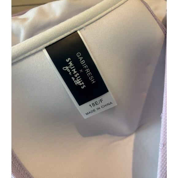 GABIFRESH X SWIMSUITS FOR ALL MESH OVERLAY LILAC BIKINI 16-/18/E/F PLUS - Picture 7 of 8